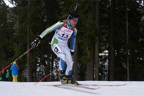 Mirlene Picin acaba de carimbar o passaporte para o mundial de ski nórdico 2015 / Foto: Michel Van Balkum